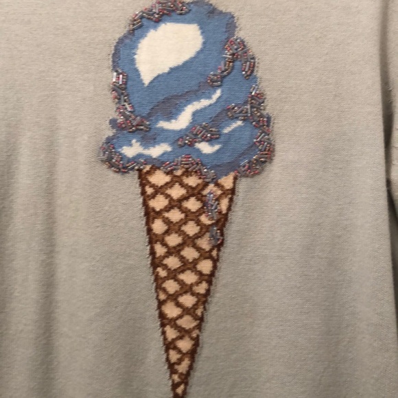Lauren Conrad Grey Ice Cream Cone Sweater … - Picture 4 of 8